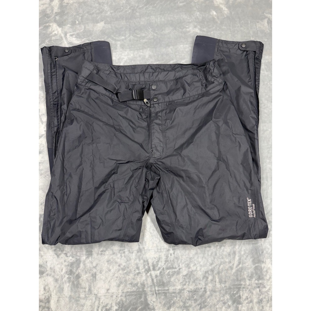 Mountain Hardwear Mens Gore-Tex Paclite Shell Pants Black Large Long Hiking